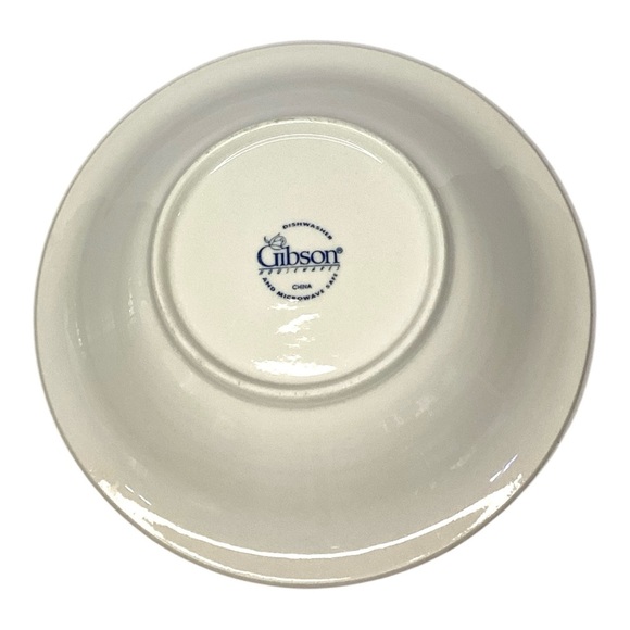 Gibson Four Seasons White 8” Cereal Salad Bowl Lattice Grapes Dinnerware - Picture 3 of 5